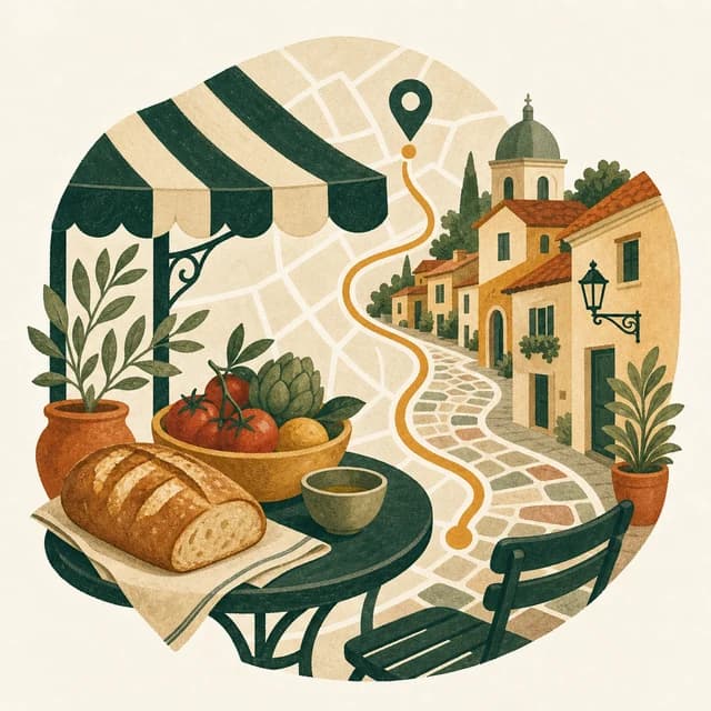 Illustrated emblem for the Yondli Food and Neighborhoods Desk
