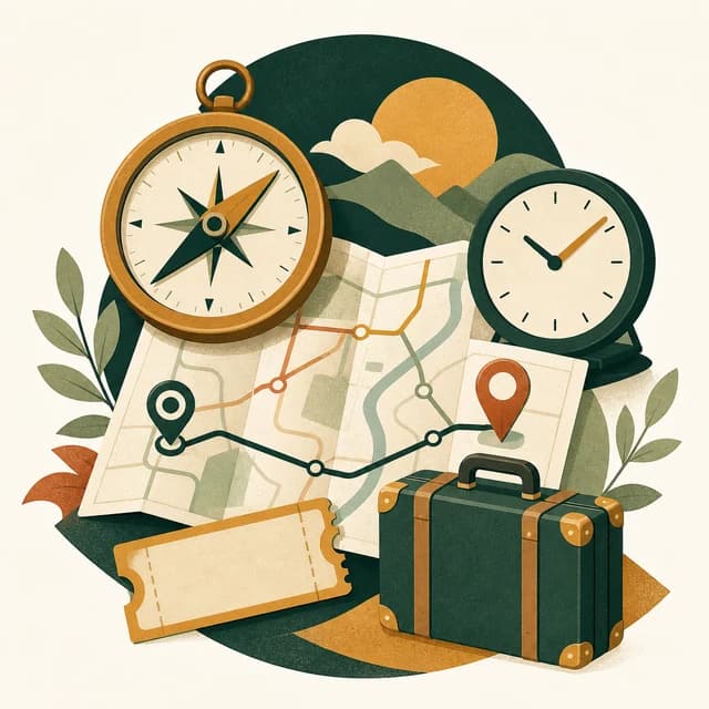 Illustrated emblem for the Yondli Practical Travel Desk