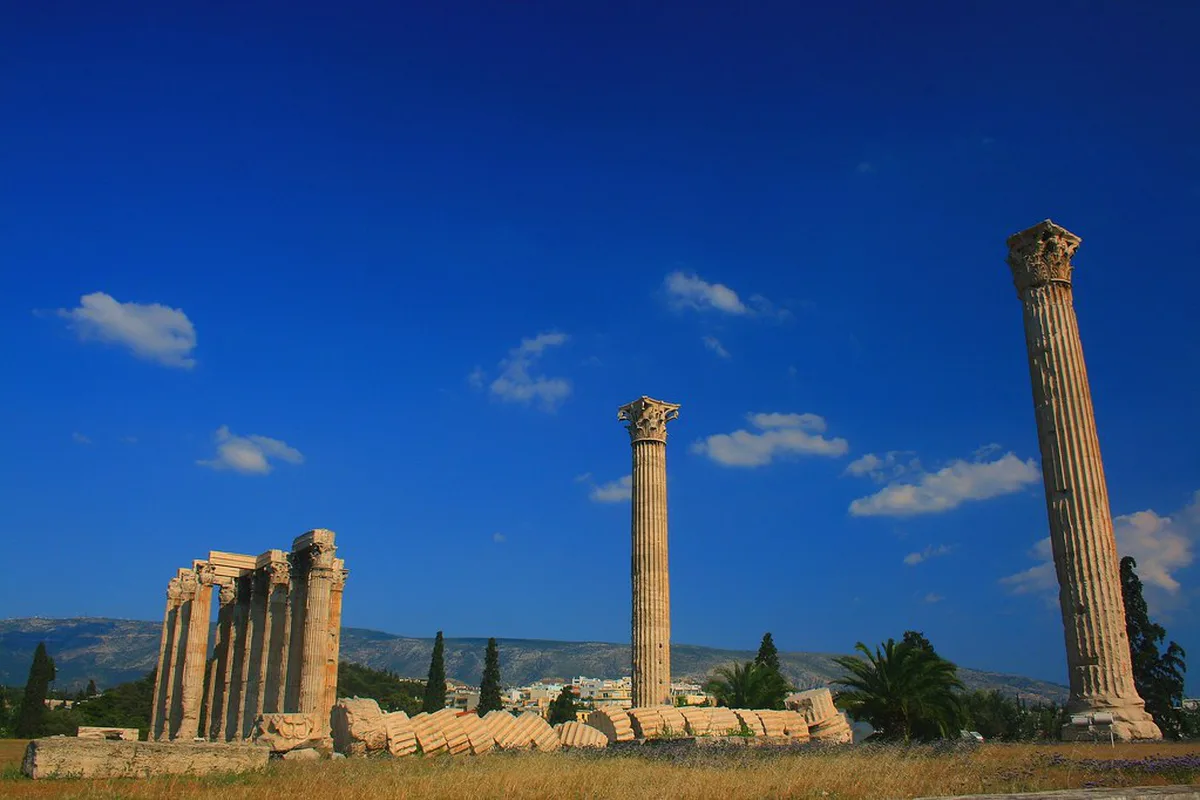 Olympieion Temple Zeus in Athens, Greece