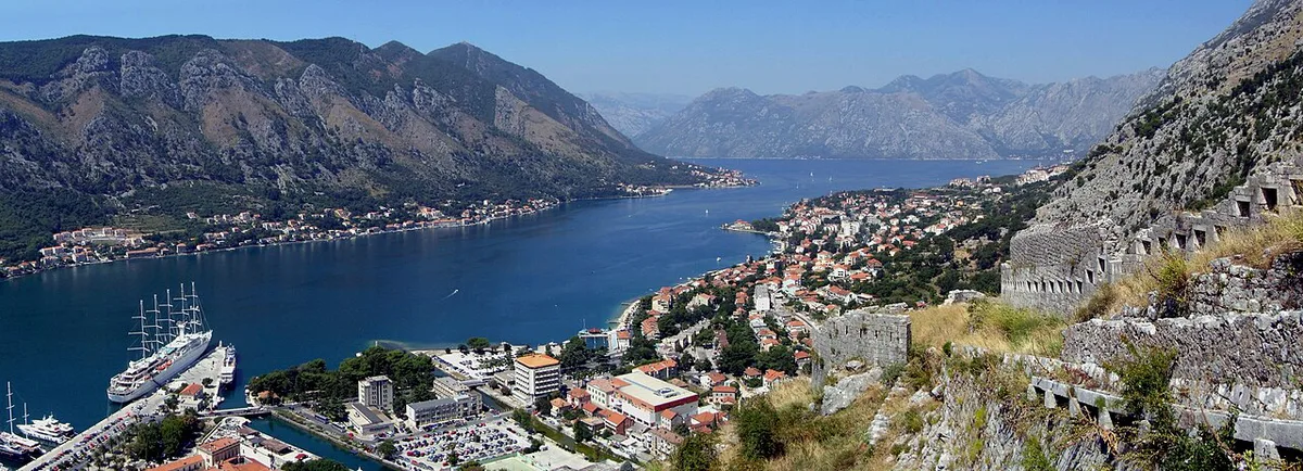 Kotor and Boka kotorska - view from city wall — 1
