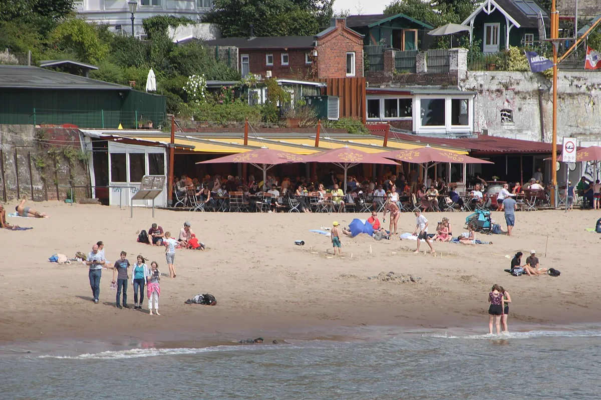 Portuguese restaurants and cafes lining Ditmar-Koel-Strasse in Hamburg's Portugiesenviertel — 2