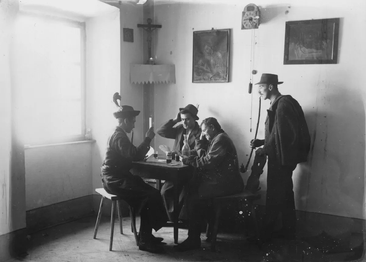 Diners at outdoor tables of a traditional gostilna restaurant in Ljubljana's old town — 2