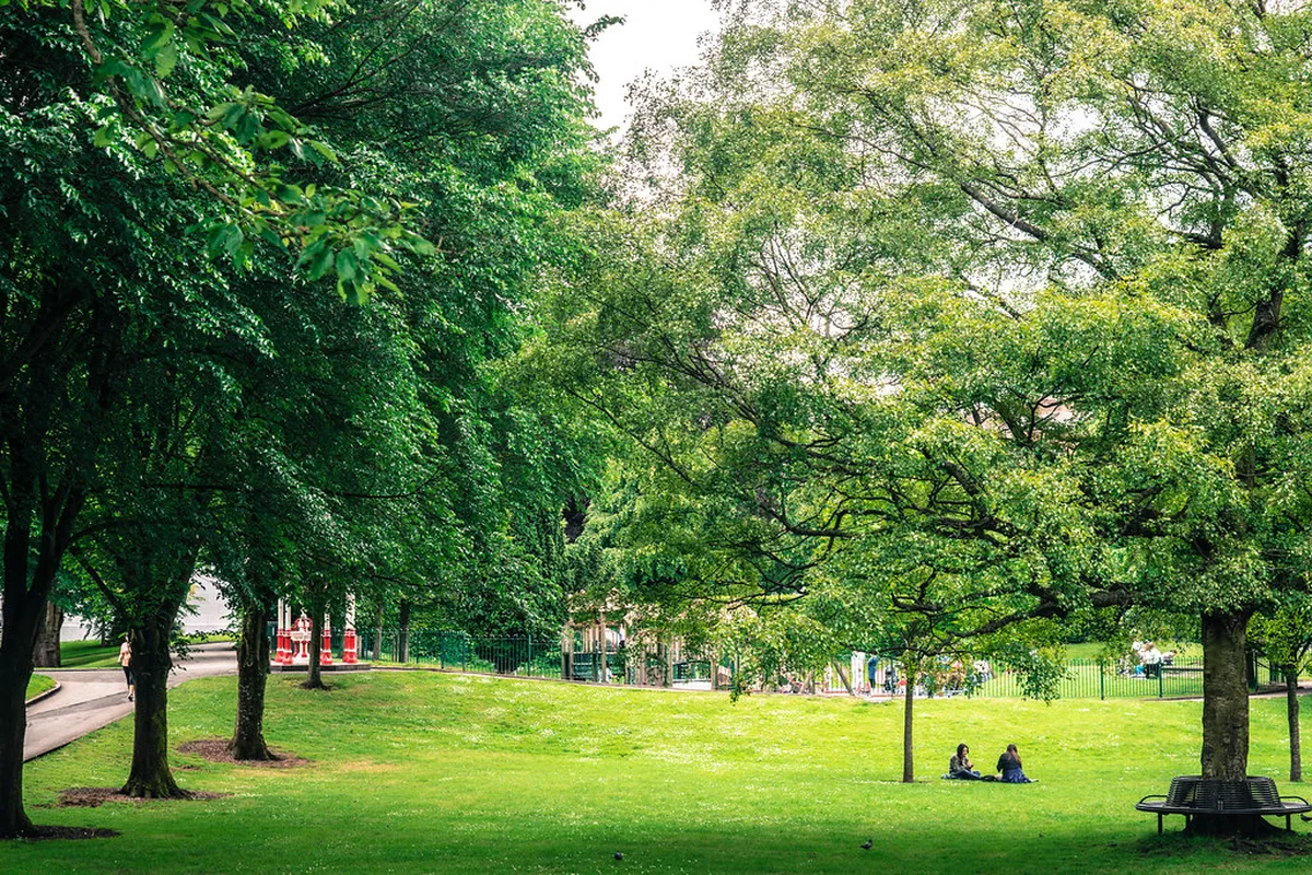 People's Park and the Sunday Market in Dublin