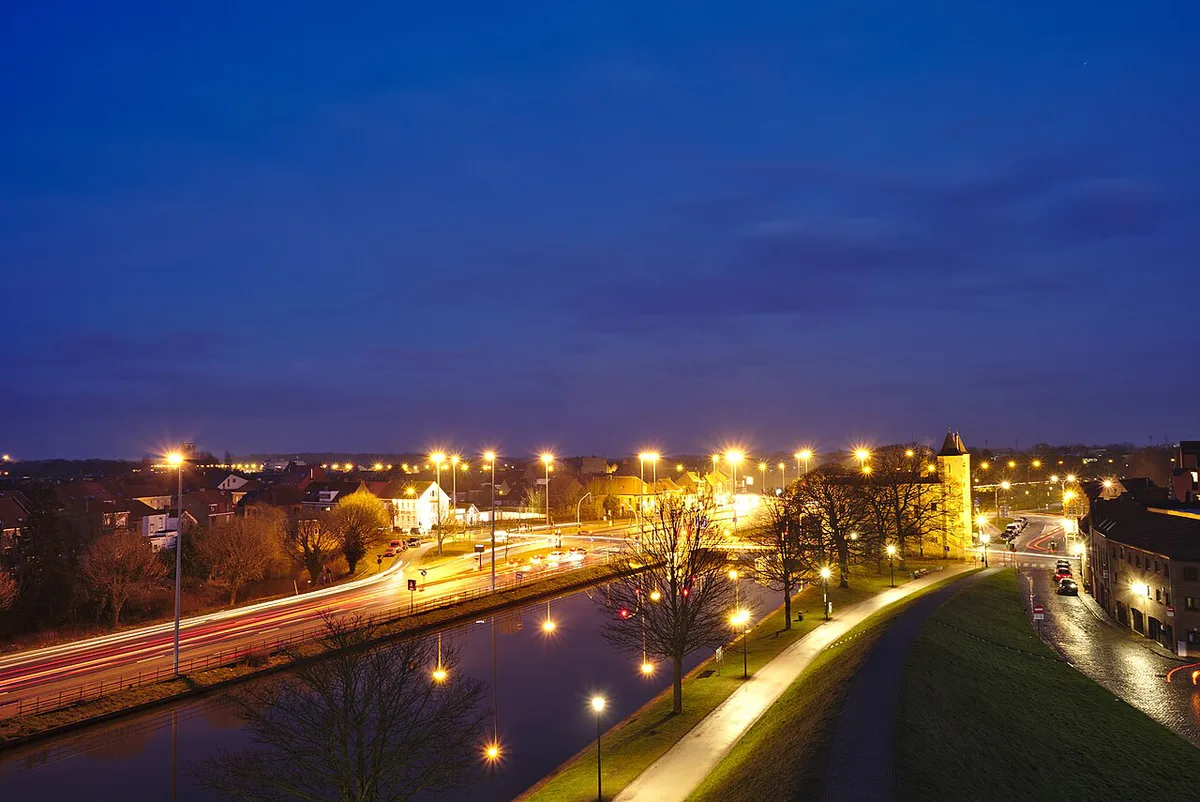 Swans gliding on Minnewater, the Lake of Love, beside the Begijnhof in Bruges — 2