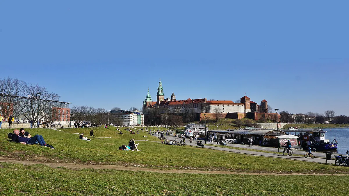 The green Planty park ring that circles Kraków's Old Town on the site of the former moat — 1