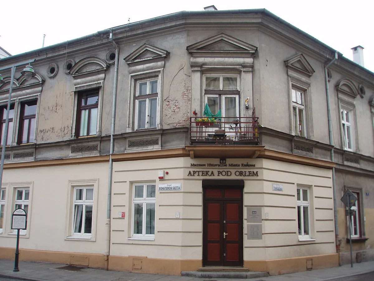 The 70 empty chairs of the Ghetto Heroes Square memorial in Kraków's Podgórze district — 2