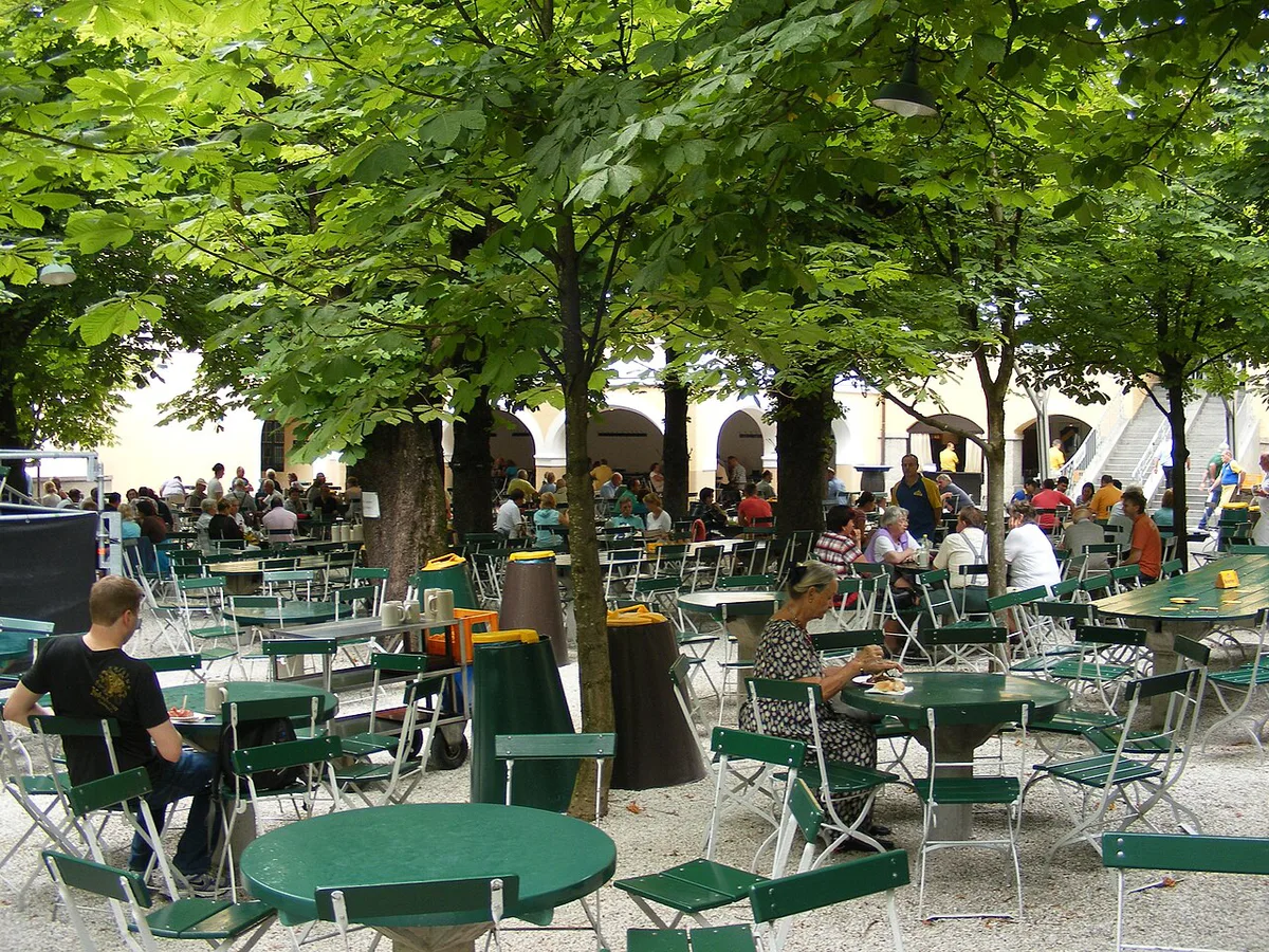 Narrow cobbled Steingasse lane running along the foot of Kapuzinerberg in Salzburg's old town — 2