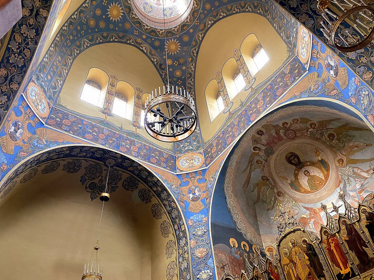The colorful onion domes of the Russian Orthodox Cathedral of Saint Nicholas in Nice — 2
