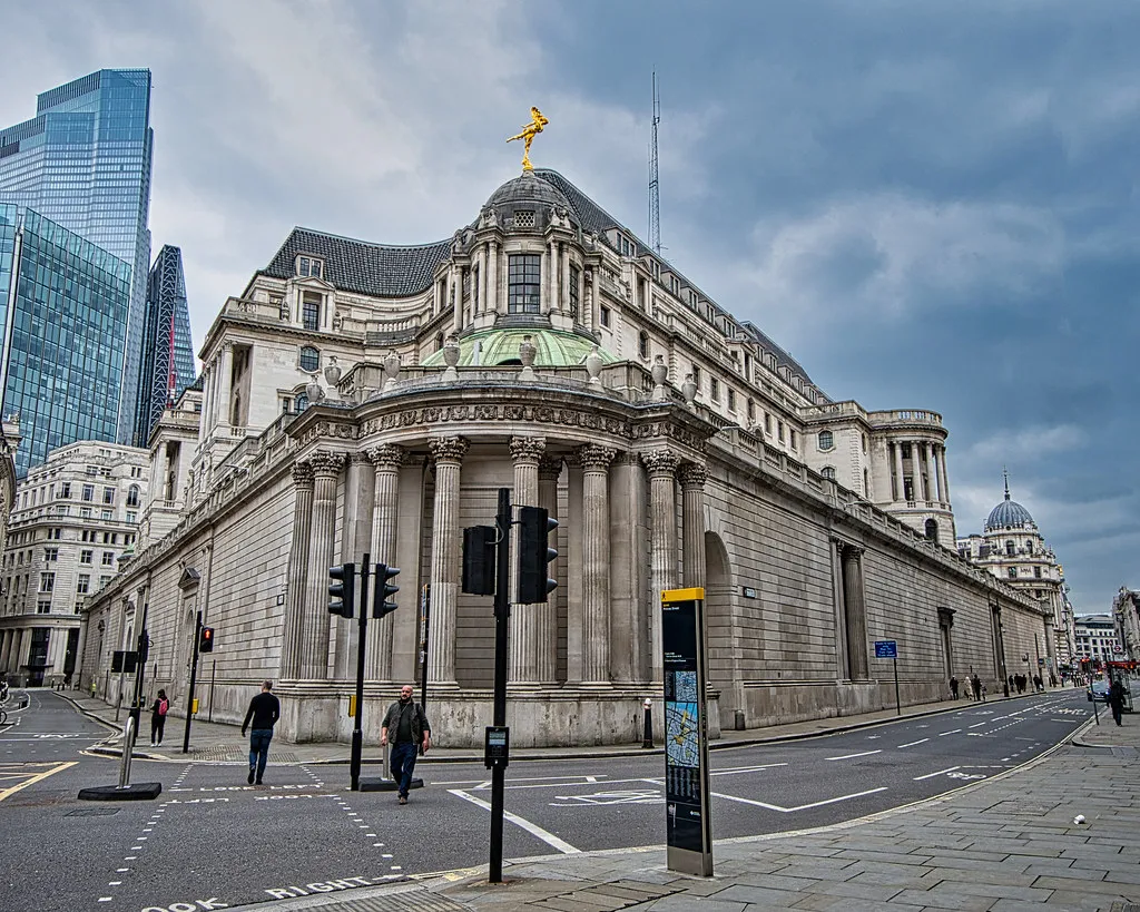 The Old Lady of Threadneedle Street in London