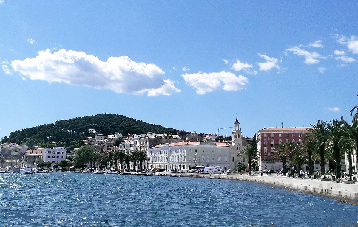 View over Split's rooftops and the Adriatic from the Vidilica terrace on Marjan hill — 1