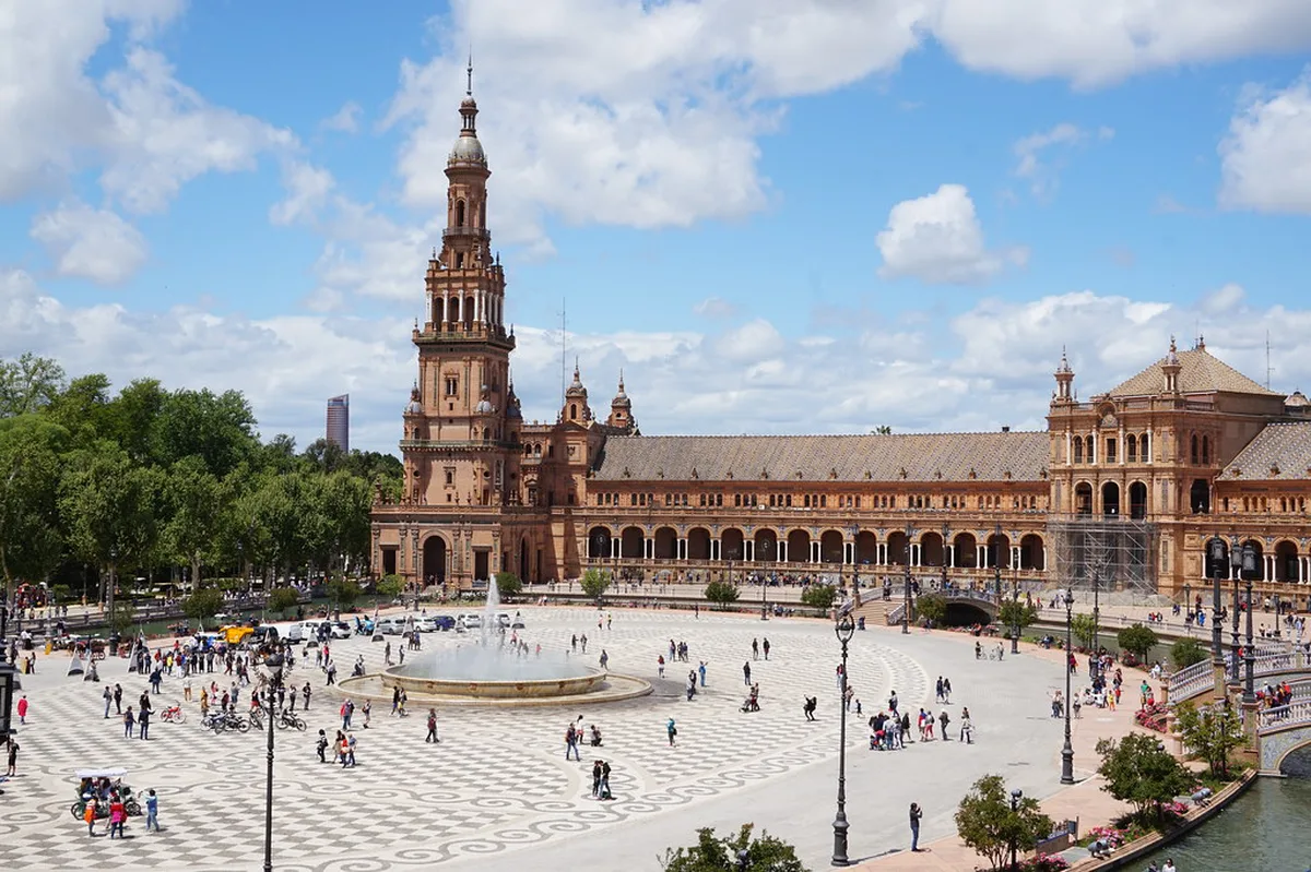 Plaza de España and Maria Luisa Park in Seville, Spain